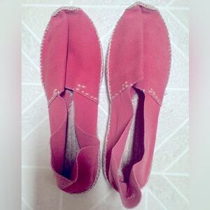 Women's Pink Espadrille Shoes - Handmade/No Brand/ No Box-Made in Spain -Size 37